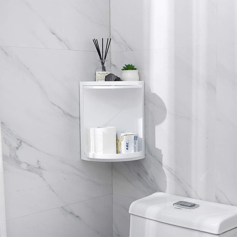 bretoes Multifunction Bathroom Kitchen Corner Locker Cosmetic Storage Rack Cabinet