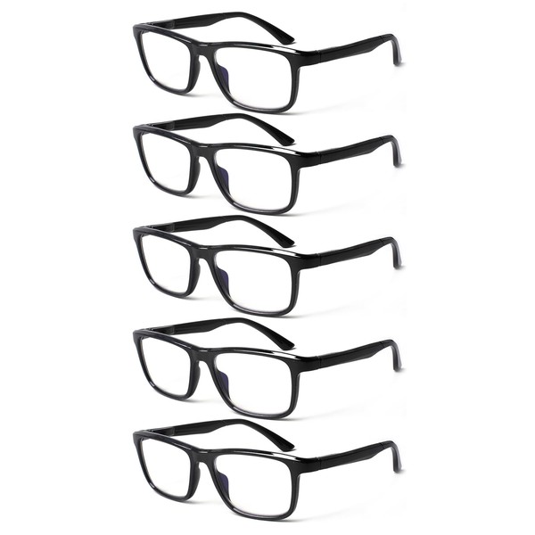 SIGVAN 5 Pack Reading Glasses for Men and Women Blue