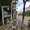 Ladder Stabilizer with Strap and Screws, Rubber Steep Ladder Accessory