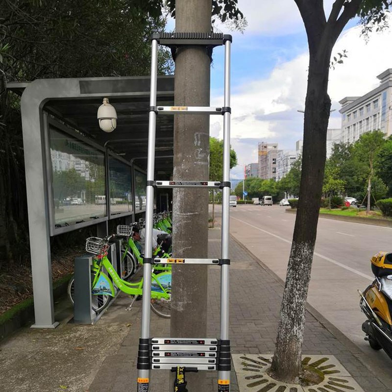 Ladder Stabilizer with Strap and Screws, Rubber Steep Ladder Accessory