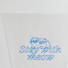 LITTLE DARLING 50 Pcs Flower Packaging Bag With Message Clear Floral Bouquet Wrapping Sleeves for Gift Packaging (Light Blue)