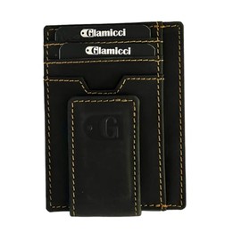 Glamicci Magnetic Money Clip Wallet for Men | Slim Wallet for Men & RFID Blocking Leather Card Holder | Minimalist Wallet for Men-RCH7HBK (Hunter Black)