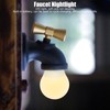 Creative LED Faucet Night Light USB Charging Voice Controlled Induction
