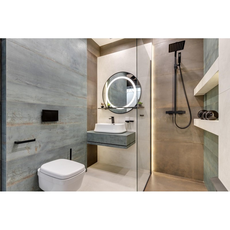 TECE TECEnow 9240407 Toilet Flush Plate Matte Black 220 x