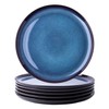 LERATIO Ceramic Dinner Plates Set of 6,10.5 Inch Reactive Glaze