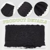 MAYJOYDIY 4.6m Black Eyelet Lace Trim 120mm Floral Embroidery Cotton
