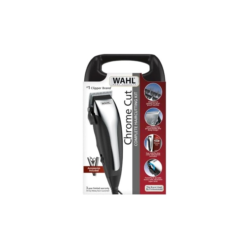 Wahl Chrome Cut Kit de Cortadora de Cabello para Uso