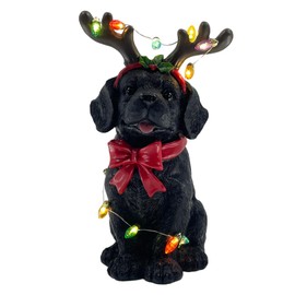 COWOS Dog Decorations, Dog Christmas Decorations Indoor Statue Light, Perfect for Holiday Display Christmas Ornaments Gifts, Gifts for Women and Dog Lovers