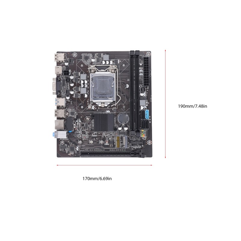 B75 Gaming Motherboard with M.2 Ports Dual Channel DDR3 for
