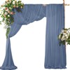 SiinvdaBZX 2 Panels Wedding Arch Draping Fabric 30" x 20Ft