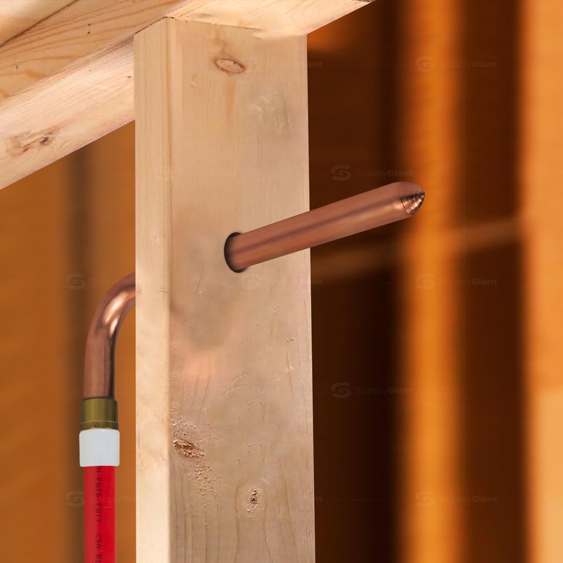 Pex-A Expansion Copper Stub Out Elbow 1/2" x 3-1/2" x