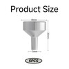5 Gold-Colored Partition Funnels, Multi-Functional Mini Metal Funnels, Strong And