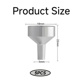 5 Gold-Colored Partition Funnels, Multi-Functional Mini Metal Funnels, Strong And Durable, Convenient And Compact, Mini Bottle Filling Tool.
