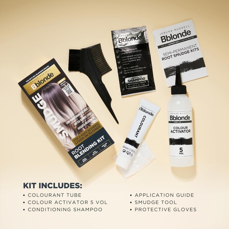 Jerome Russell Bblonde SMUDGE Root Blending Kit in Dramatic Cool|