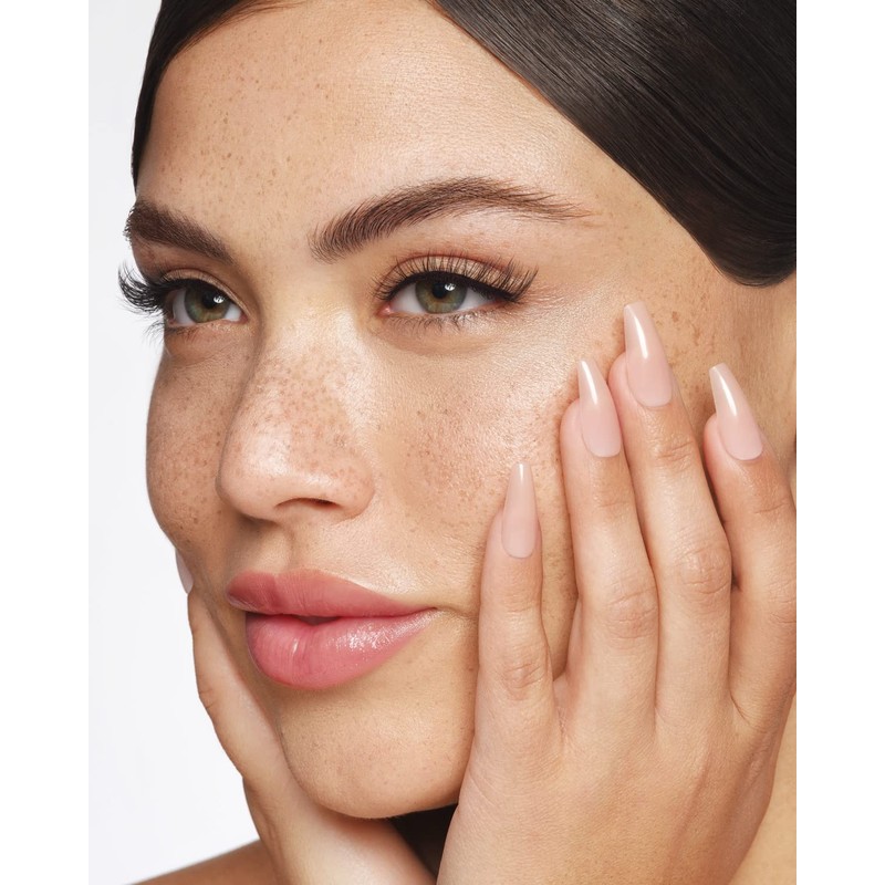 KISS Bare but Better Glue-On Nails Glossy Beige Nude Long