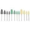 Dental Silicone Rubber Polisher Grinding Head Stainless Steel Shank Dental