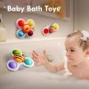 ALASOU 3PCS Pop Suction Cup Spinner Toys for 1 Year