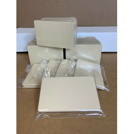 Unbranded/Generic Beige Tan PVC Cards, CR80.30 Mil, Credit Card Size - USA - Pack of 10