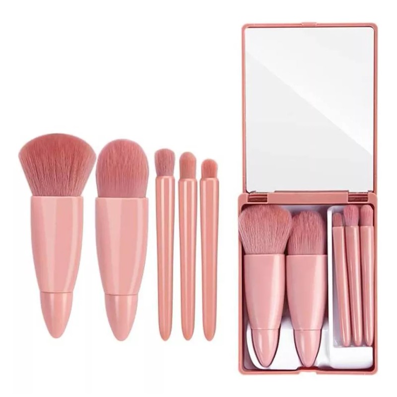 Okady Juego De Brochas De Maquillaje Mini De 5 Piezas