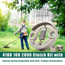 YUXIVCNE 4180 160 2000 Clutch Kit with Tension Spring Compatible with Stihl Brushcutters FS90 FC90 FS90R FS100 FC100 FS110 FS130 FS310 HT131 HT101 HL100 HL90 Replace 4180-160-2000 41801602000