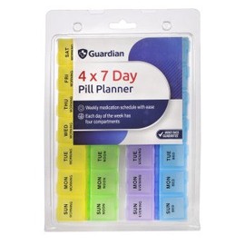 Guardian Pill Planner 4 x 7 Day Planner