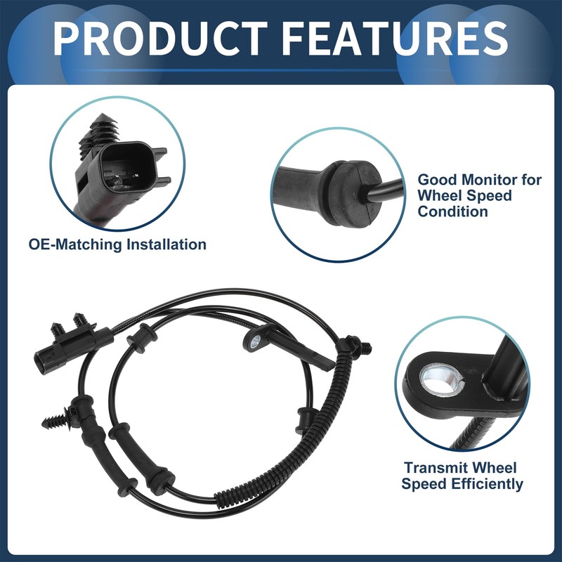 INFINAUTO ABS Raddrehzahlsensor vorne links rechts ABS Sensor Antiblockiersystem Sensor
