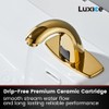 Luxice Touchless Bathroom Sink Faucet/Automatic Sensor Hands Free Commercial Faucet/DC