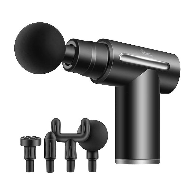 newgen medicals Massage Gun: Compact Cordless Handheld Massager with 4