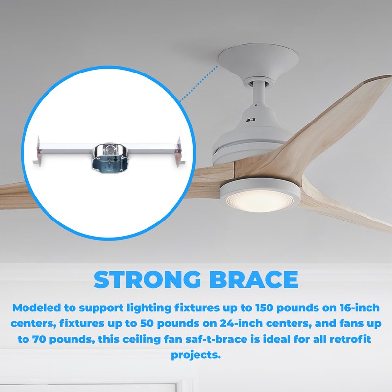 OHLECTRIC Saf-T-Bar for Ceiling Fan and Light Fixture - Ceiling
