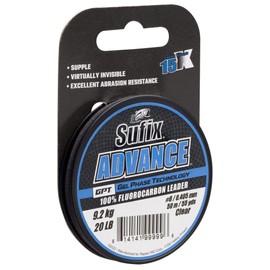 Sufix Fluorocarbone Advance Fc - 50m - D.0.31mm - R.6.3kg - Clear - SAVFC310C50 - ASU471157