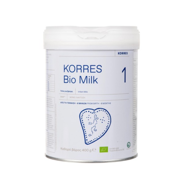 Korres Bio Milk 1 Organic Cow Milk for Babies 0-6 m 400 g