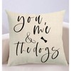 2Pack Farmhouse Throw Pillow Covers BeigeYou Me and The Dogs