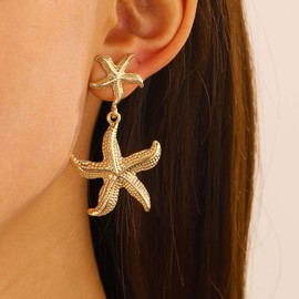 Starfish Earrings for Women Sea Star Dangle Earrings Beach Earrings Starfish Earrings for Women Ocean Jewelry Gift Summer Earrings for Women 2024