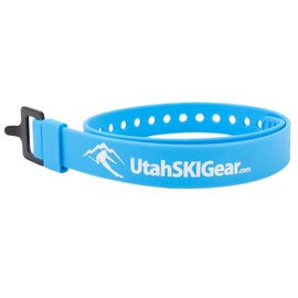 Utah SKI Gear 21" Strap with Aluminum Buckle - Weatherproof, UV-Resistant, Perfect for Securing Skis, Backcountry Backpacking, Daisy-Chain for Added Length, Usable Length up to 19"