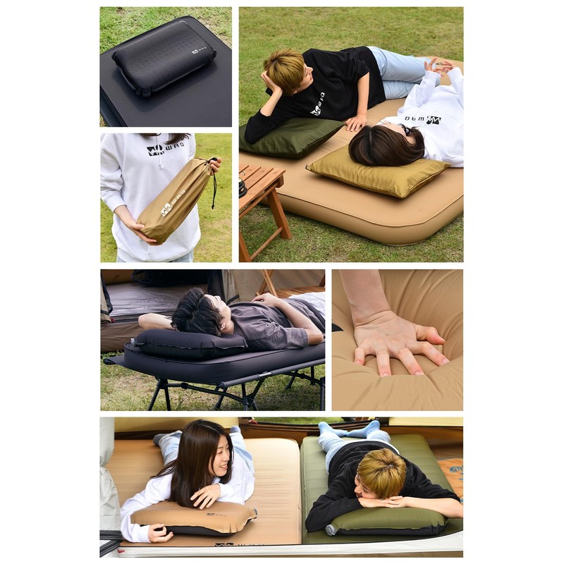 WAQ RELAXING CAMP PILLOW Relaxing Camp Pillow waq-rcp1-olive (Olive)