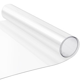HFYZZ 23.6 x 96 Inch Large PET Plexiglass Sheets Roll, 0.8mm Transparent Flexible Plastic Sheet Roll for Craft, Picture Frames, Sign Blank, DIY Display Project, Easy to Cut