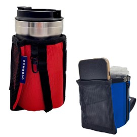 OVERMAX Magnetic Pouch, Red Gym Pouch, Stick to Machine, Waterproof, Keeps Hot or Cold Retention, Large Capacity