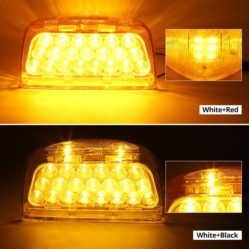 Partsam 2Pcs Amber 31 LED Headlight Turn Signal Front Park