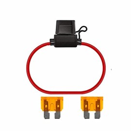 Movilideas 1 x Aircraft Waterproof Fuse Holder with 2 x 5A Fuses