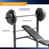 Marcy Competitor Standard Workout Bench with 80 lbs Vinyl-Coated Weight