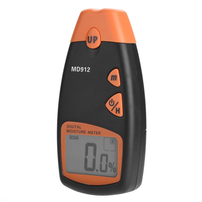 MD912 Digital LCD 2/4 Pin Wood Moisture Meter Detector Timber