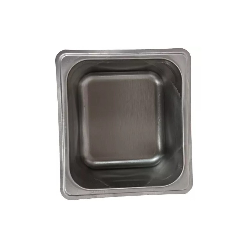 Gal 6 Insertos Con Tapa Acero Inoxidable 1/6 10cm Buffet