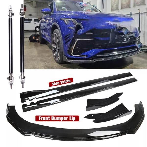 Unbranded For VW Tiguan R Line Front Bumper Lip Spoiler