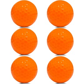 ZNLAKU Golf Ball Orange Golf Ball 2-Piece Construction Color High Visibility Distance & Spin Control Golf Ball 3pcs/6pcs/12pcs Orange