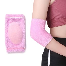 FSSTUD 2 Pairs Elbow Protection Covers Elbow Moisturizing Sleeve Elbow Gel Pads Sport Elbow Support Brace for Spa Beauty Home
