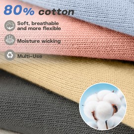 unenow 5 Pairs Pilates Socks for Women Non Slip Socks with Grips for Yoga Hospital Barre Barefoot