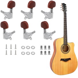 Classical Guitar Tuners 3R 3L, Guitar Accessories Tuning Keys Pegs, Guitar Machine Heads Tuners Key 3R3L Knobs, Guitar String Tuning Pegs Sealed Gear Tuner Machine Head Knobs, Guitar Part Accessories