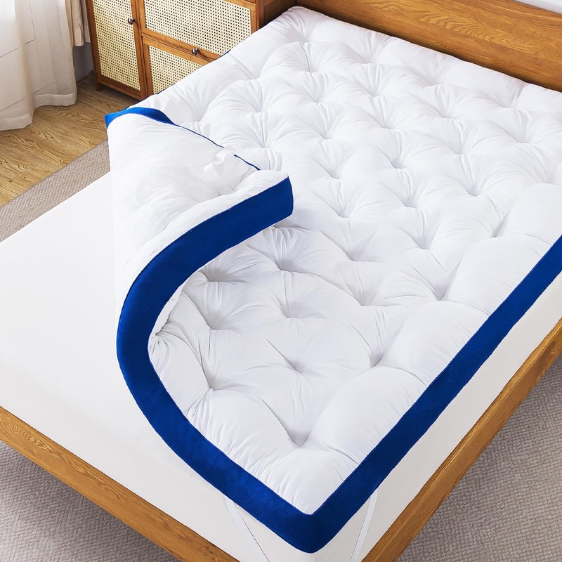 WhatsBedding 5 Inch Memory Foam Mattress Topper Queen for Back