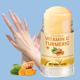 Vitamin C & Turmeric Hand Cream – Deep Moisturizing Lotion for Dry, Cracked Skin, Nourishing Hand Care for Women & Men, Hydrating & Soothing