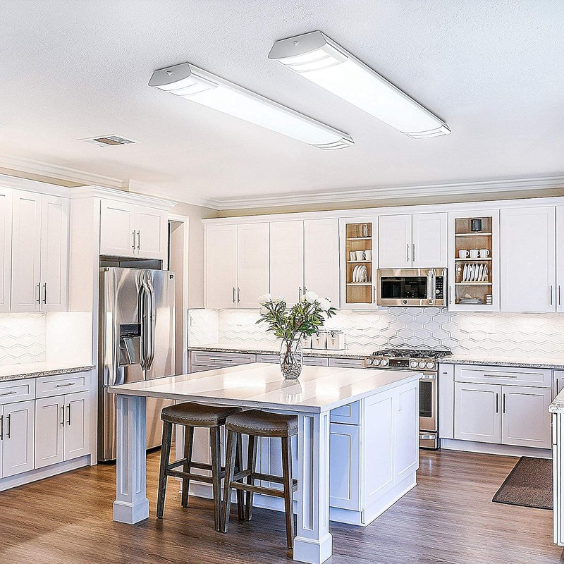 ANTLUX 4ft LED Flush Mount Linear Lights 40W 4500lm Kitchen
